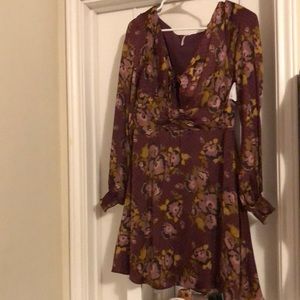 Free People Earth-tone floral dress.